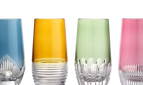 Waterford Mixology Mixed Hiball Crystal Glasses 430ml Set Of Four In Multi