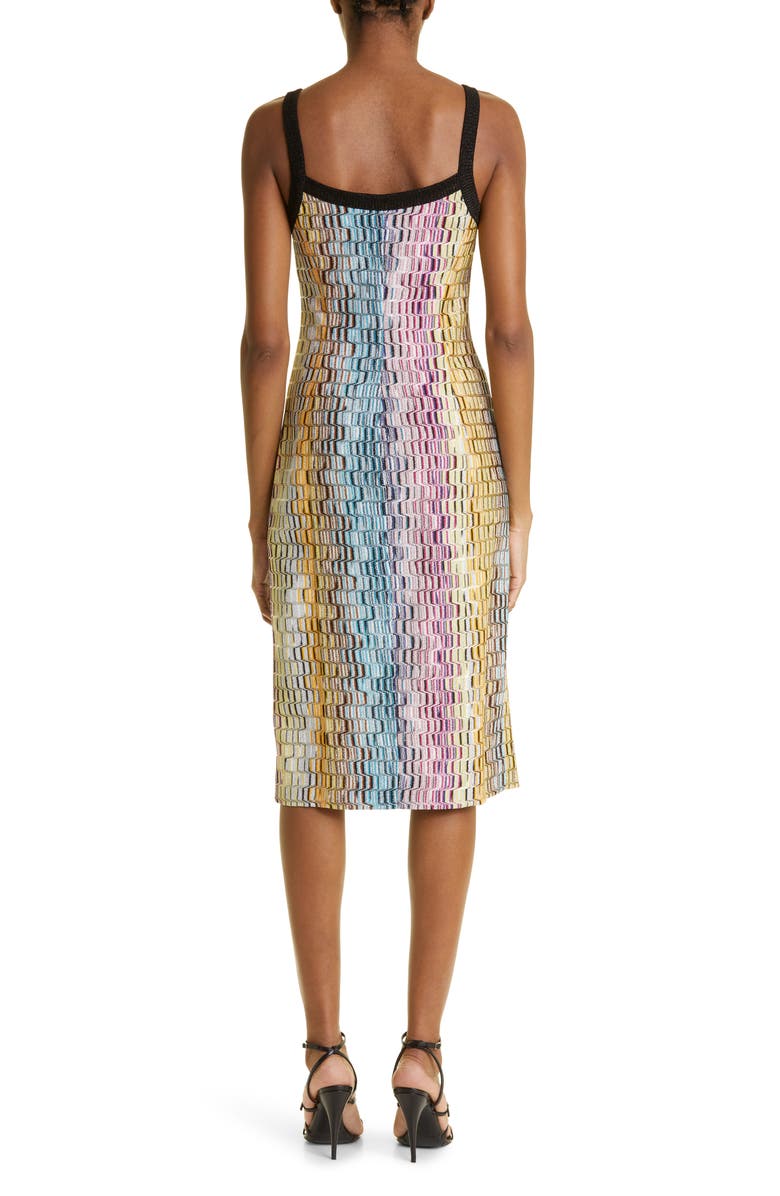 Missoni Vertical Meander Midi Sweater Dress, Alternate, color, 