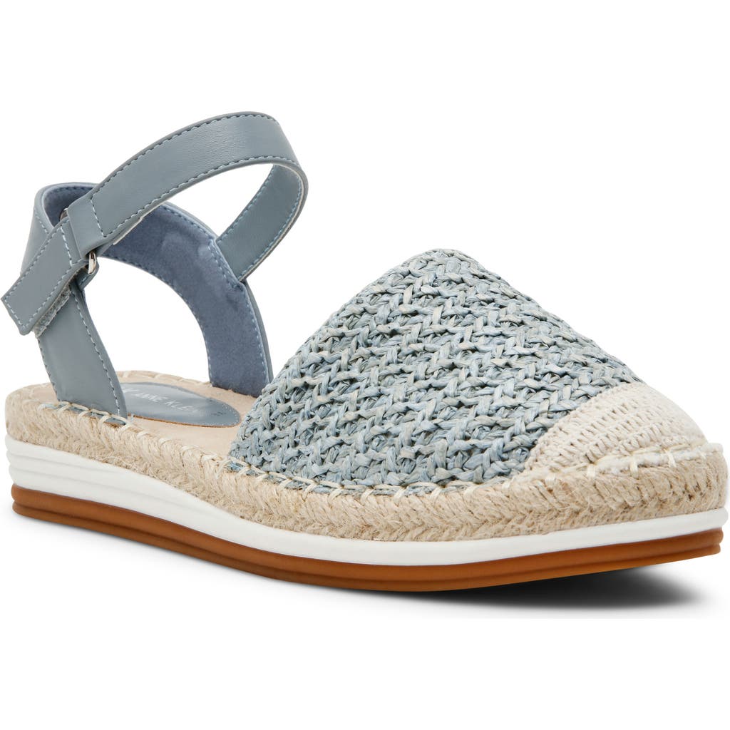 Anne Klein Jordanna Espadrille Sandal In Sky Blue Raffia