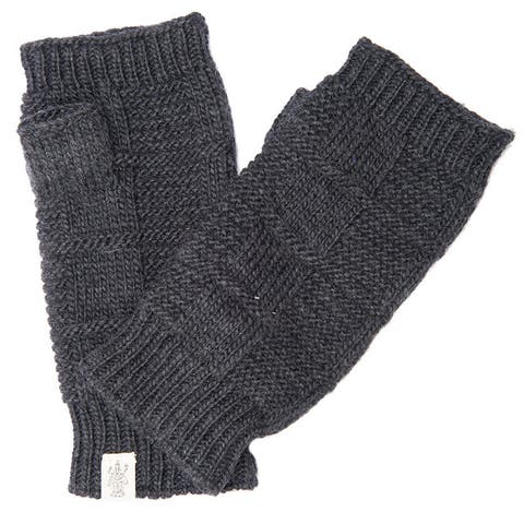Hand Loom Checkered Fingerless Gloves
