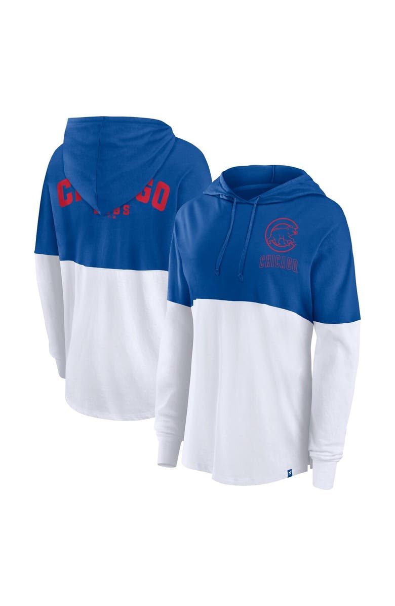 FANATICS Women's Fanatics Royal/White Chicago Cubs Backup Option Pullover Hoodie, Alternate, color, Royal