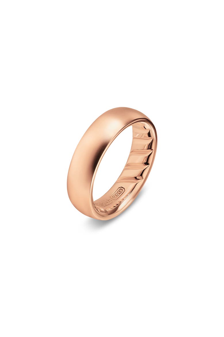 Streamline Band Ring in 18K Rose Gold, 6.2mm, Alternate, color, GOLD