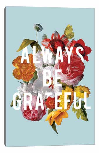 iCanvas Floral Sentiment I by Wild Apple Portfolio Canvas Wall Art