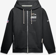Nike Men's Nike Black Baltimore Ravens Sideline Standard Issue Quarterback Scramble Dri-FIT Full-Zip Hoodie
