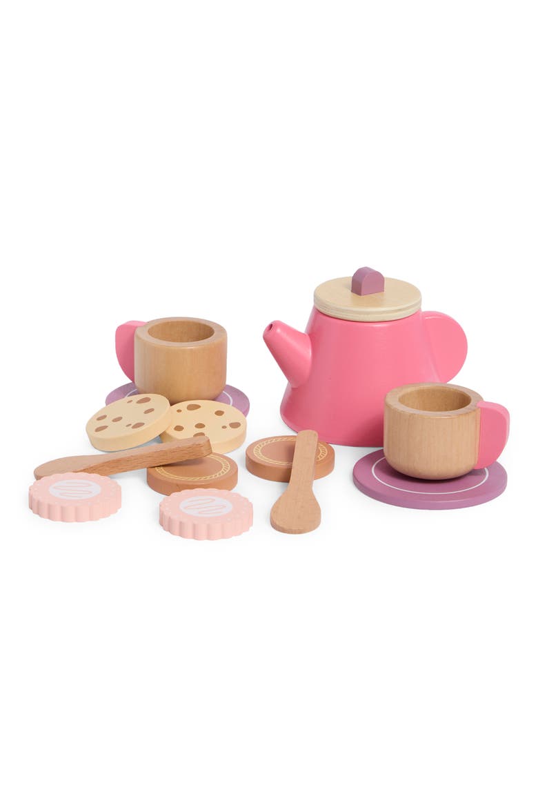 Wooden Picnic Tea Set, Main, color, ASSORTED