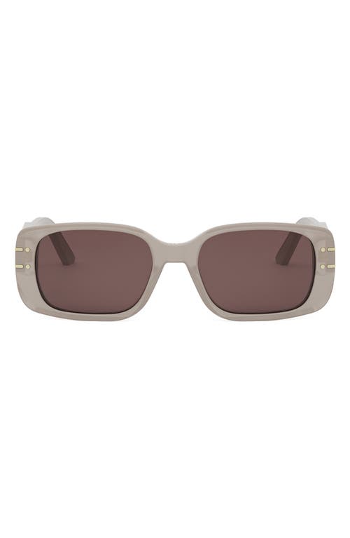 Dior 'signature S12i Rectangular Sunglasses In Neutral