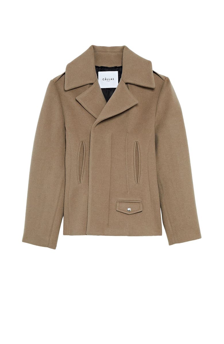 Callas Milano Franke- Zipper Front Moto Jacket, Main, color, Brown