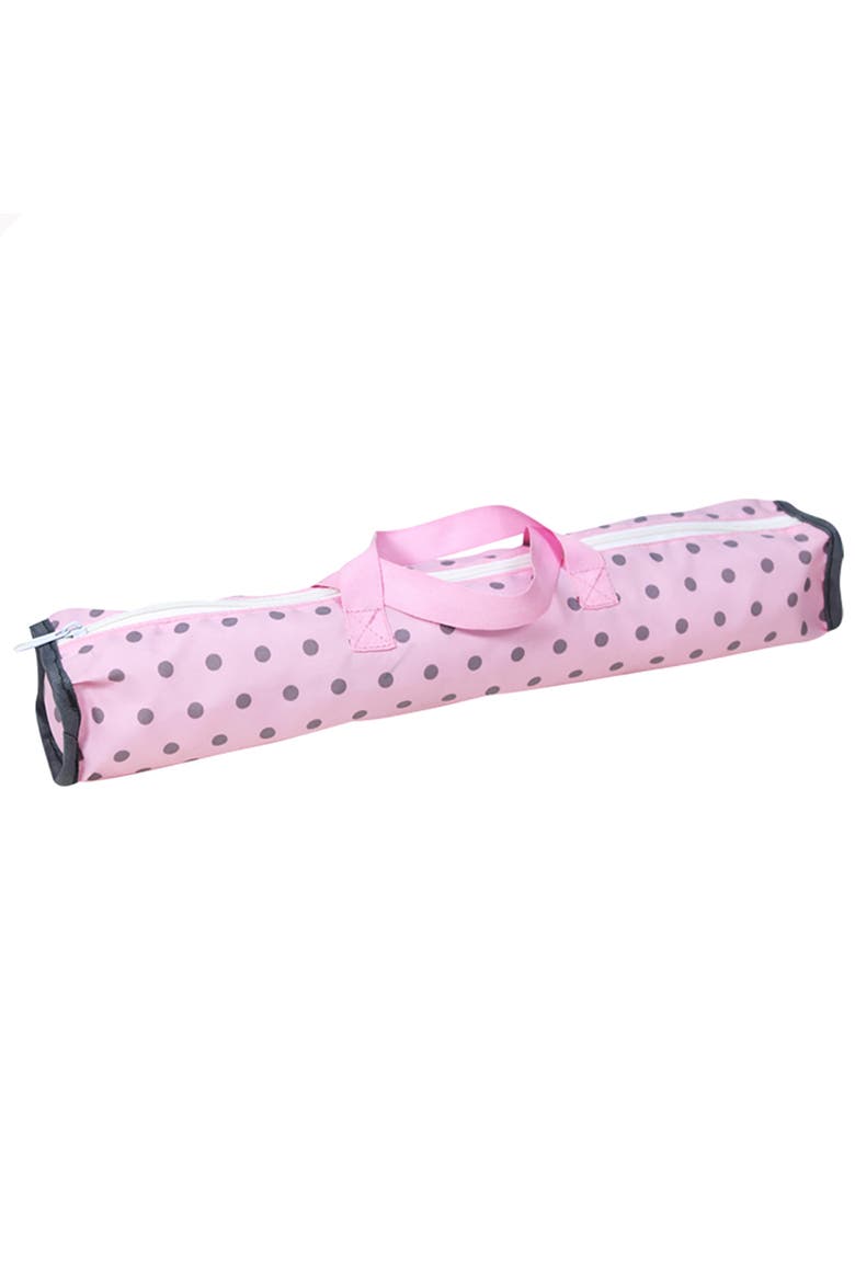 Combo Baby Doll Play Set, Pink & Grey Polka Dot, Bed, Pram, Fits Up to 18 Inches, Alternate, color, Pink