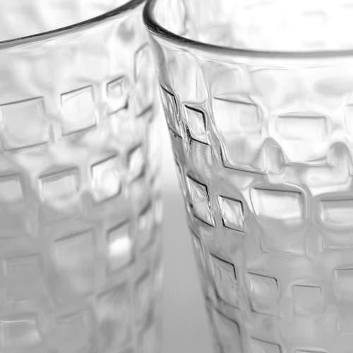 Gibson Home Great Foundations 4-piece 16 Oz. Tumbler Set, Square Pattern In Transparent