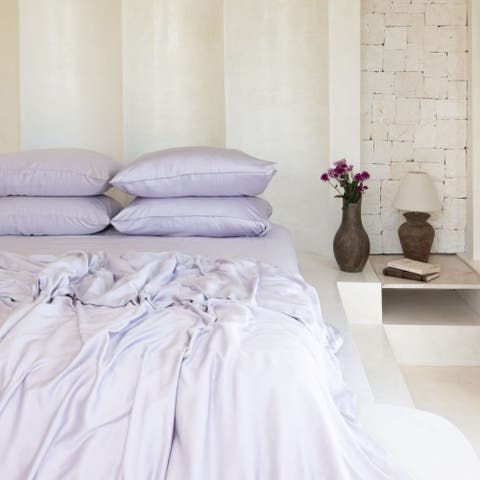 Organic Natural Sateen Bed Sheet Set