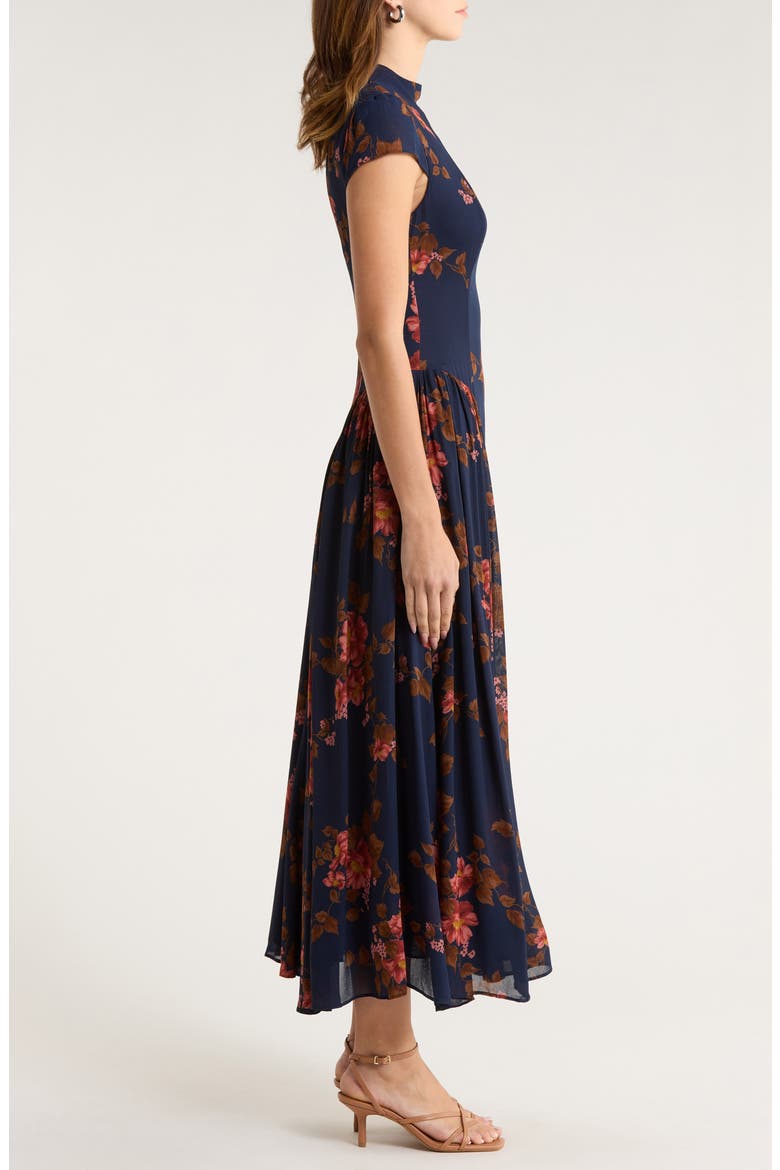 Maven Floral Print Maxi Dress, Alternate, color, LYRIC