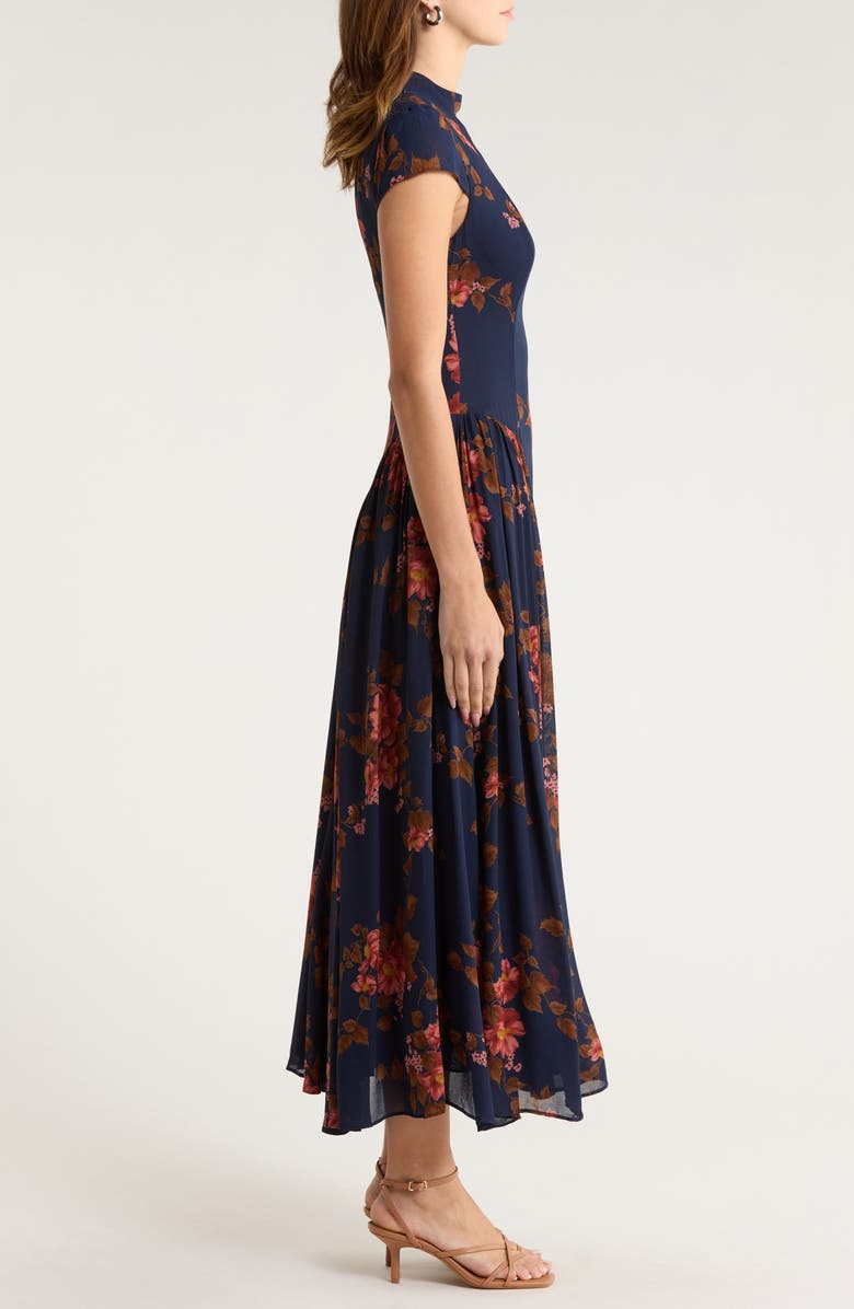 Reformation Maven Floral Print Maxi Dress, Alternate, color, Lyric