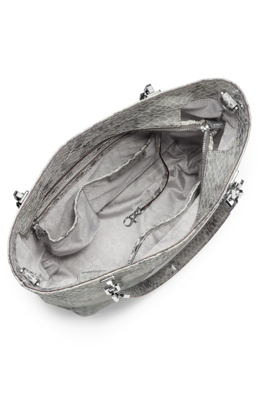 'Brooke' Leather Tote, Alternate, color, PEARL GREY