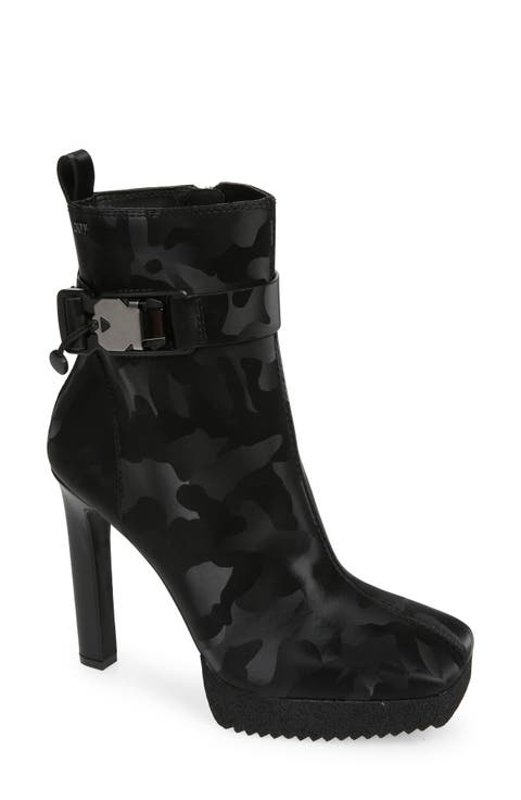 Zana Square Toe Platform Bootie (Women)