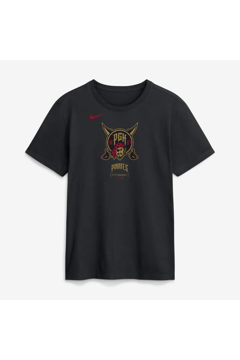 Men's Nike Black Pittsburgh Pirates 2026 City Connect Large Logo T-Shirt, Main, color, Black