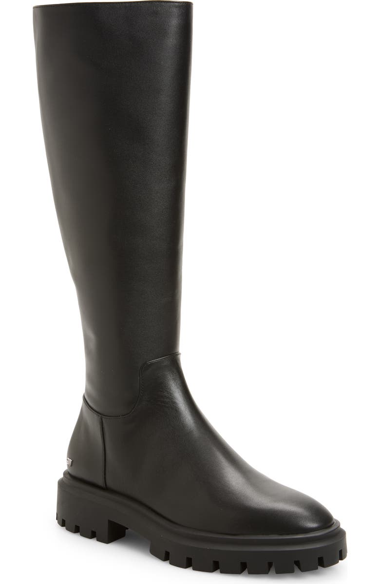Stuart Weitzman Ultra Lug Knee High Boot, Main, color, Black