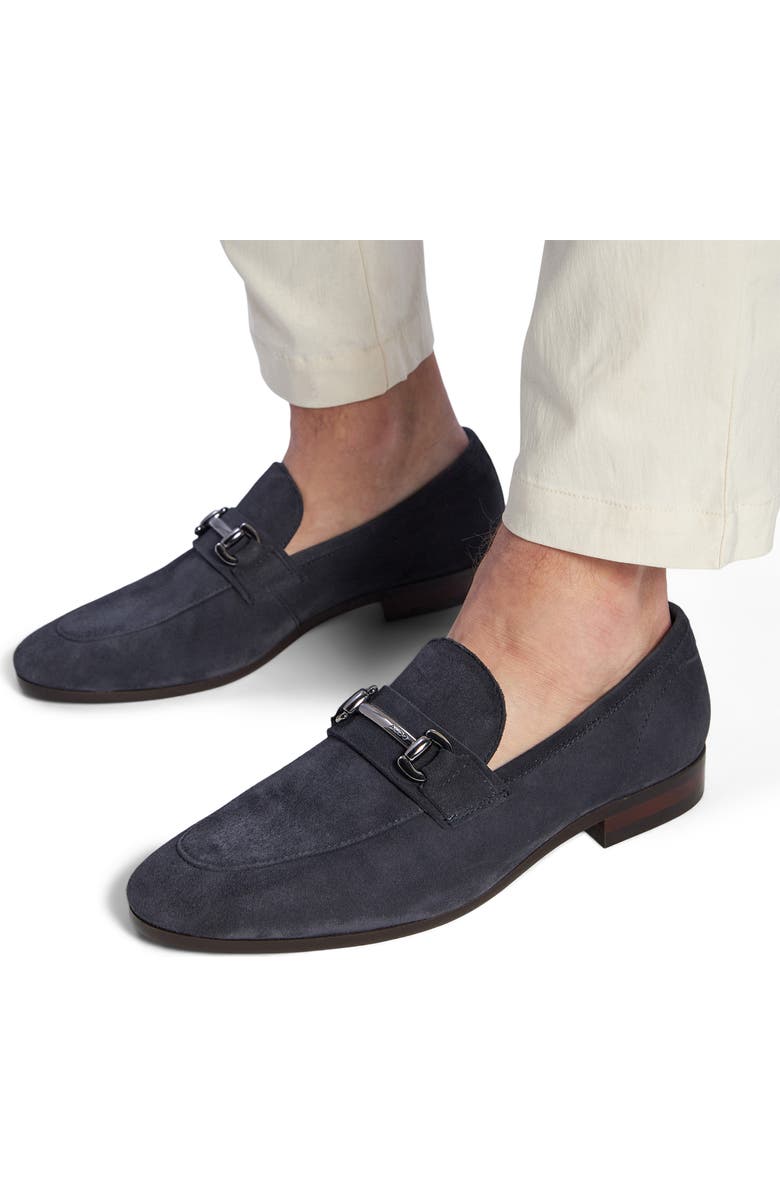 ALDO Mullberry Apron Toe Bit Loafer, Alternate, color, Navy