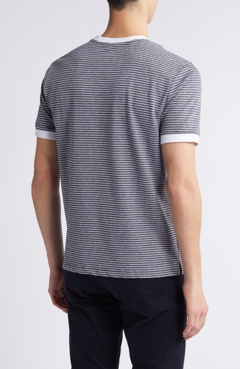 Robert Barakett Reznik Stripe Ringer T-Shirt, Alternate, color,