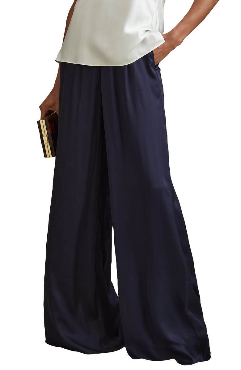 Reiss Yara Wide Leg Pull-On Pants, Alternate, color, 
