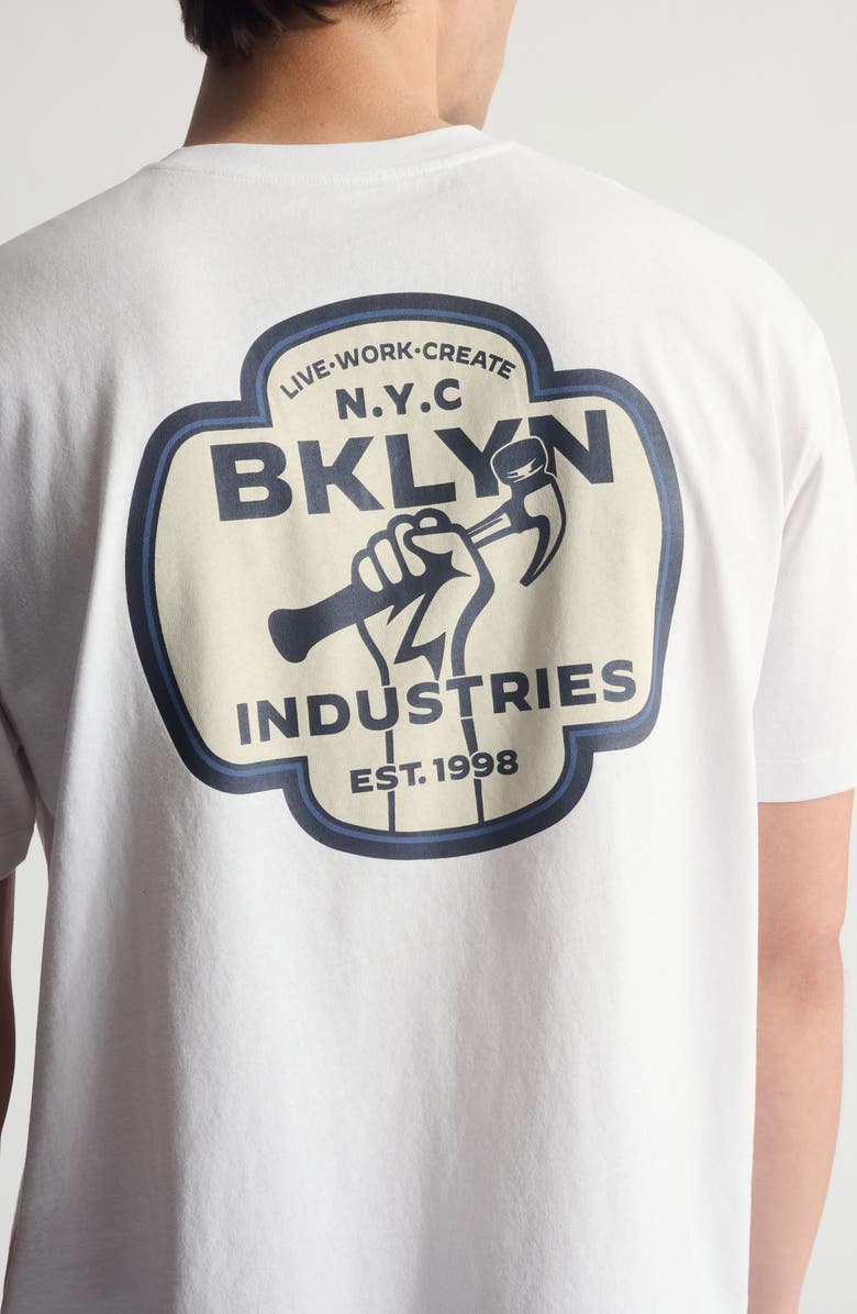 Brooklyn Industries Relaxed Vintage Graphic T-Shirt, Alternate, color, White