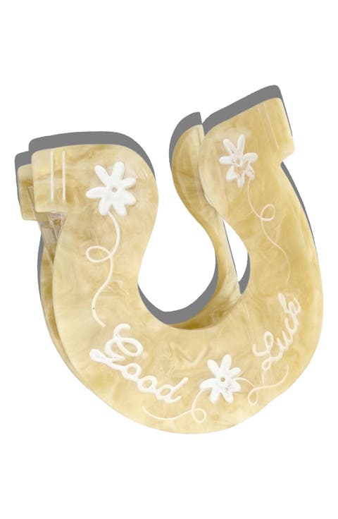 Good Luck Horseshoe Hair Claw Clip