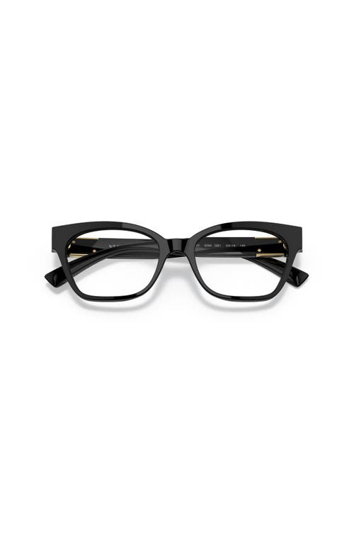 Versace 53mm Cat Eye Optical Glasses In Black