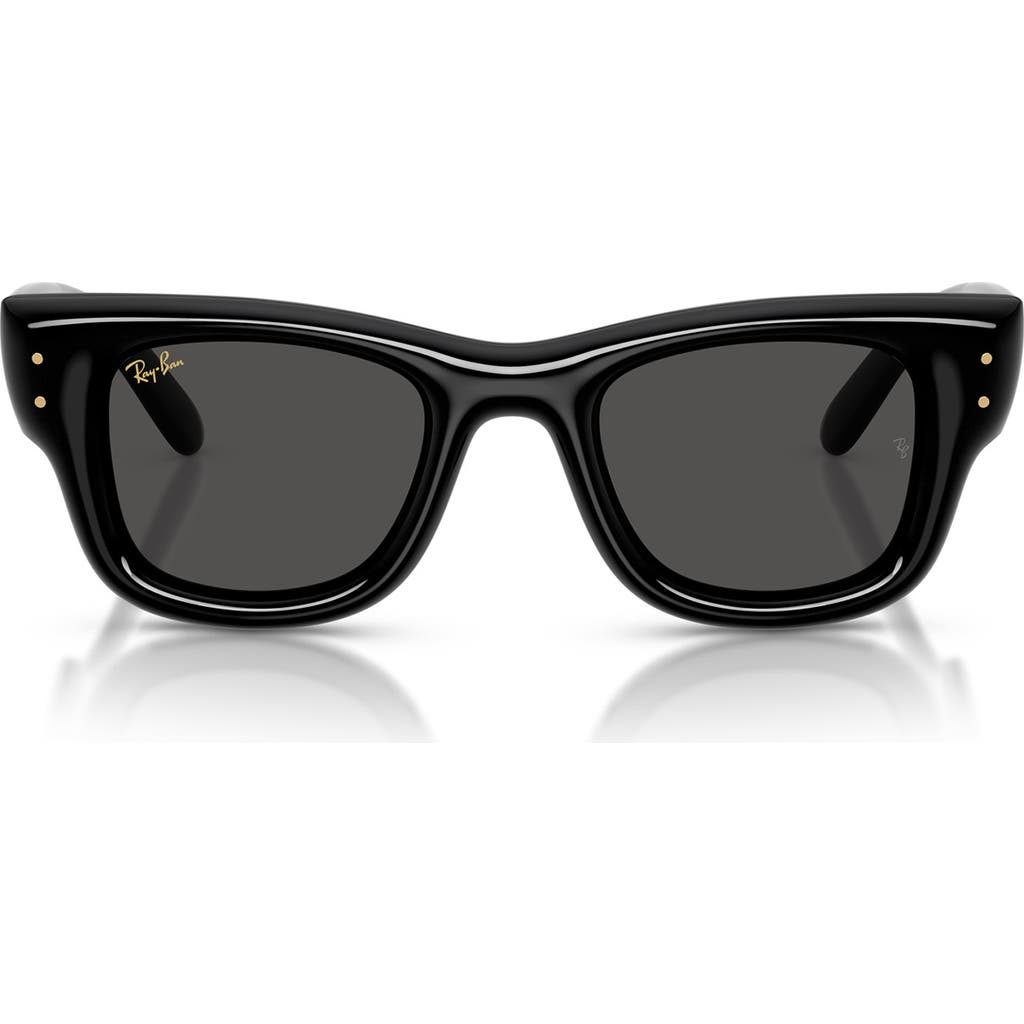 Ray Ban Ray-ban Wayfarer Puffer 50mm Square Sunglasses In Black