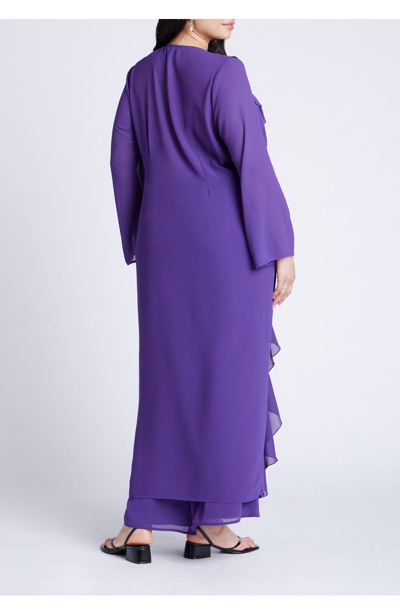 ELOQUII Dramatic Ruffle Duster, Alternate, color,