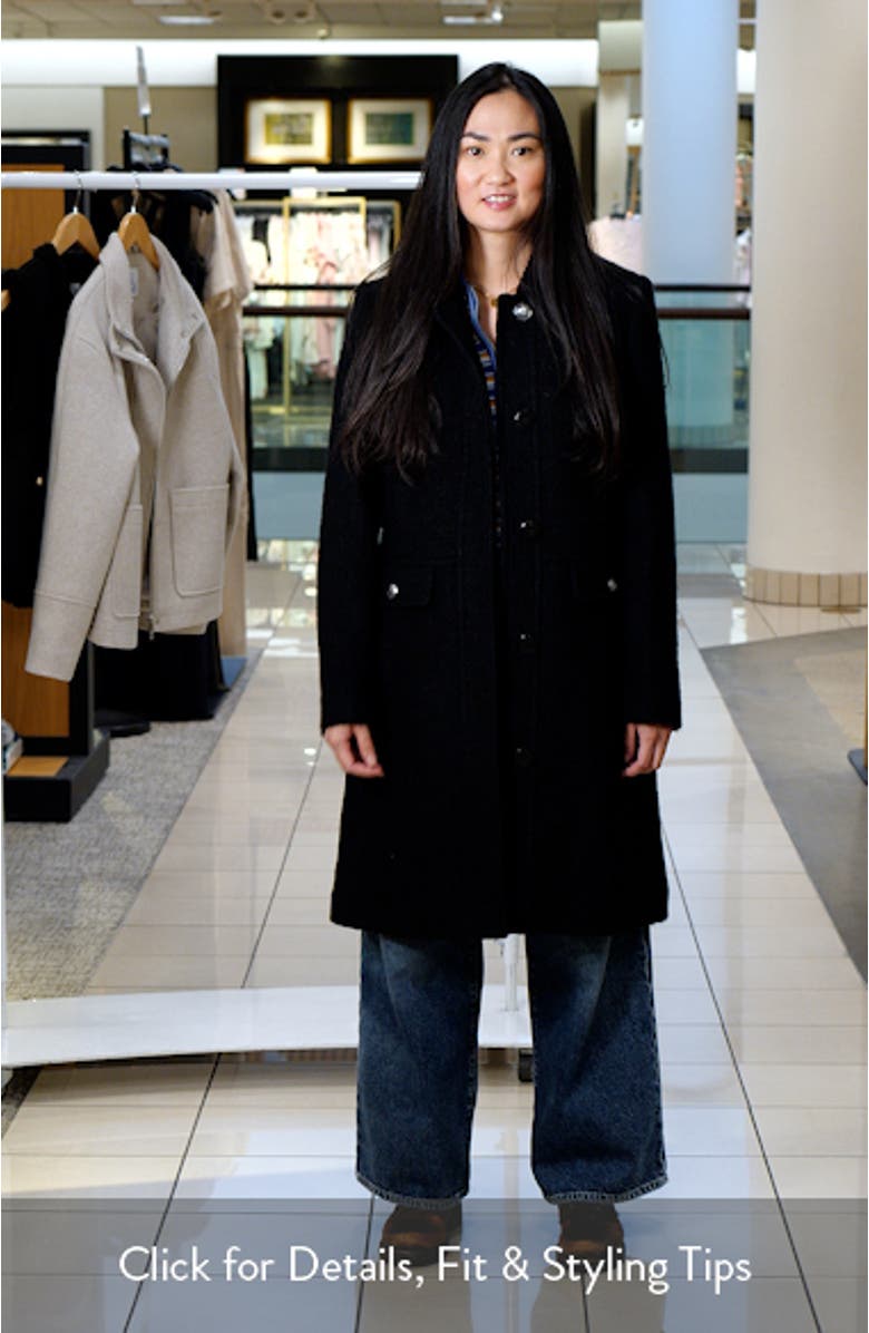 Bouclé Longline Coat, sales video thumbnail