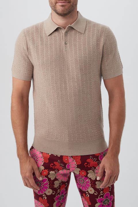 Asher Textured Knit Polo