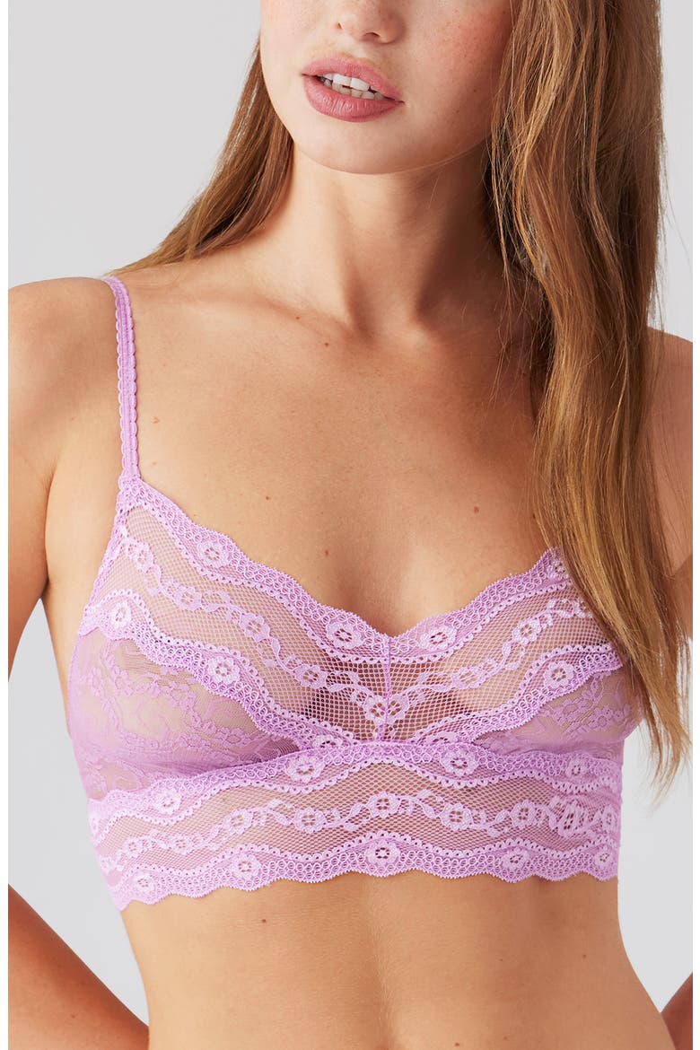 Lace Kiss Bralette, Main, color, SMOKY GRAPE