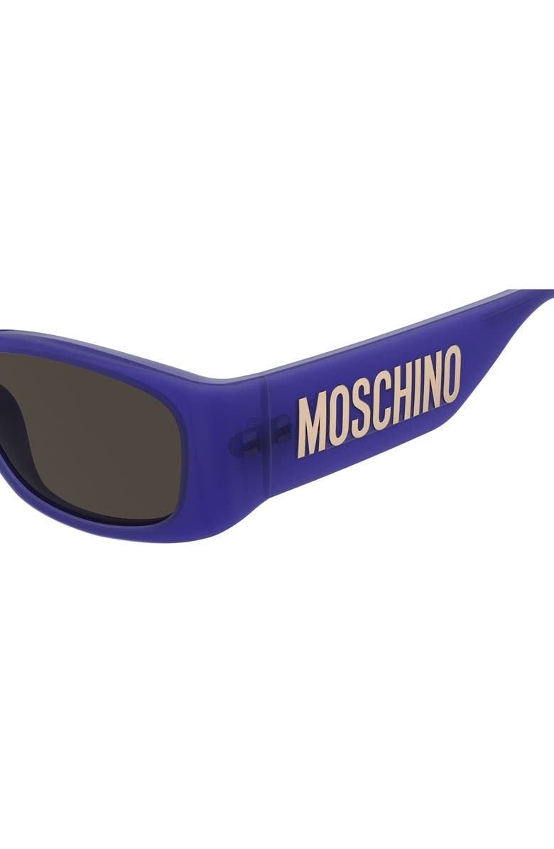 Moschino 55mm Square Sunglasses, Alternate, color, Violet