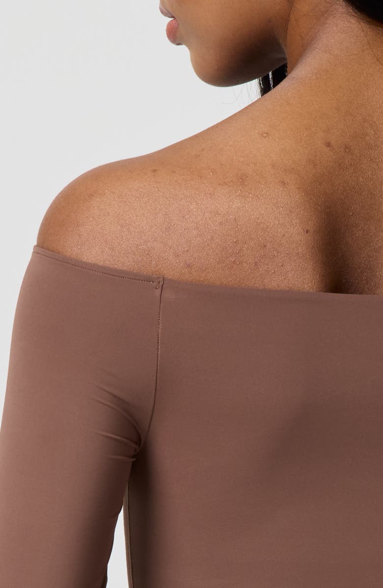 Florence by Mills Softie Flex Long Sleeve Top, Alternate, color, Chestnut