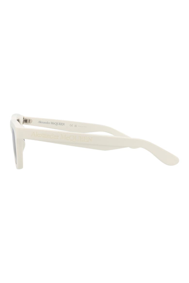52mm Square Sunglasses, Alternate, color, WHITE WHITE GREY