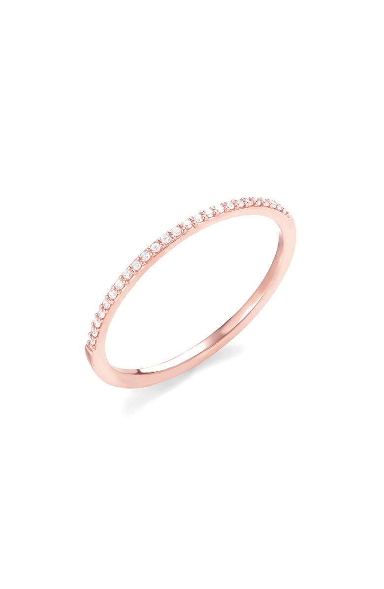 LANA 14K Rose Gold Diamond Stacking Ring, Main, color, Rose