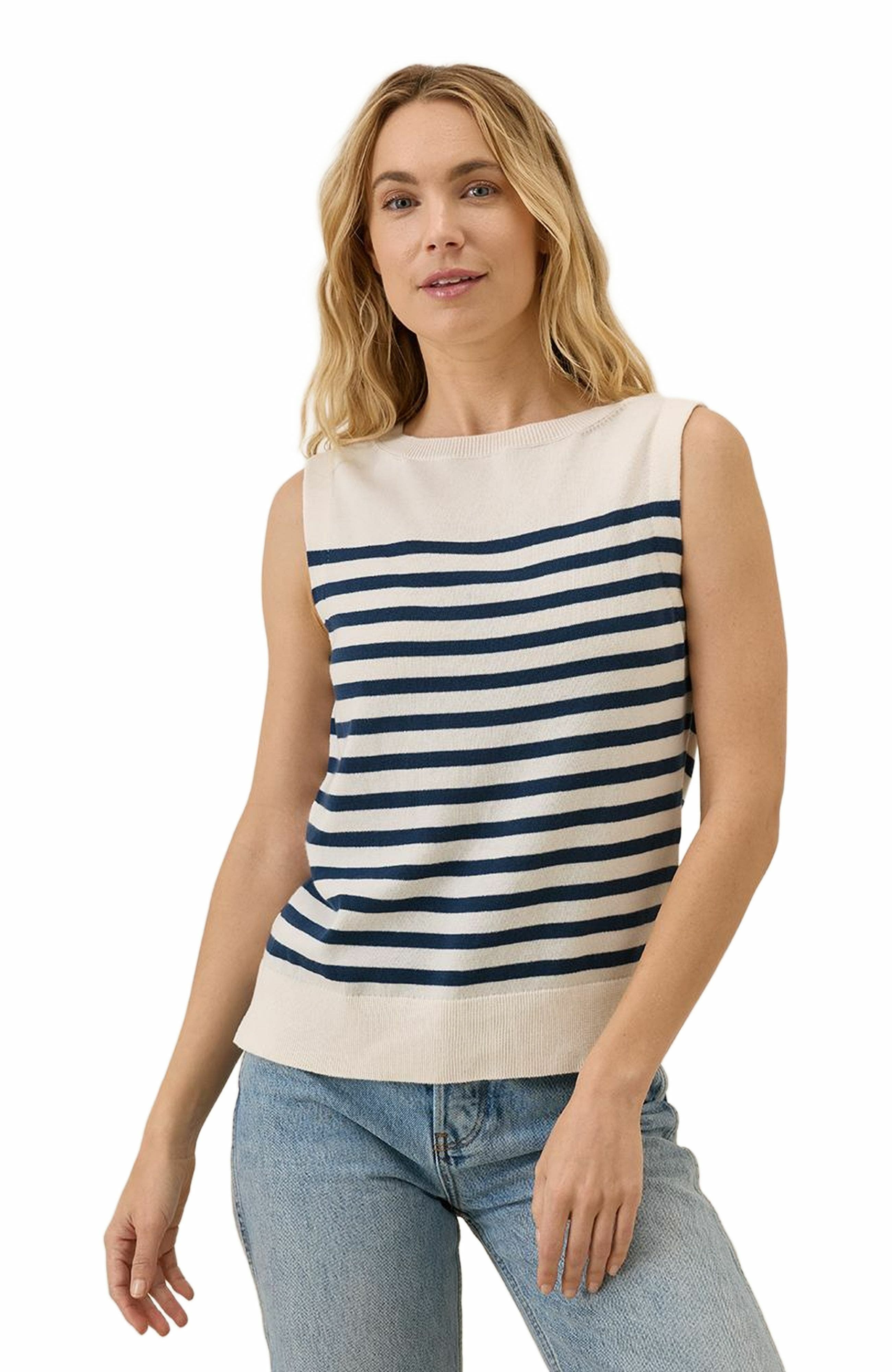 selected Navy Laguna Stripe