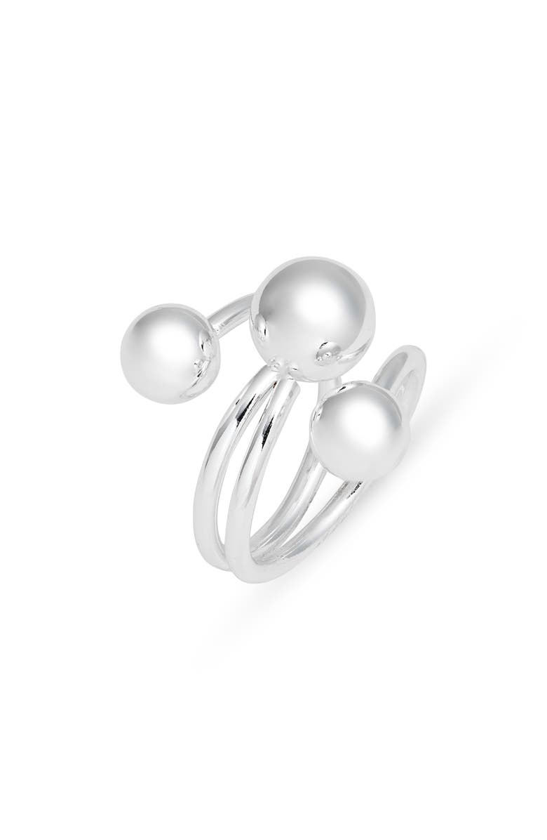 Open Edit Interlocking Orb Ring, Main, color, Silver