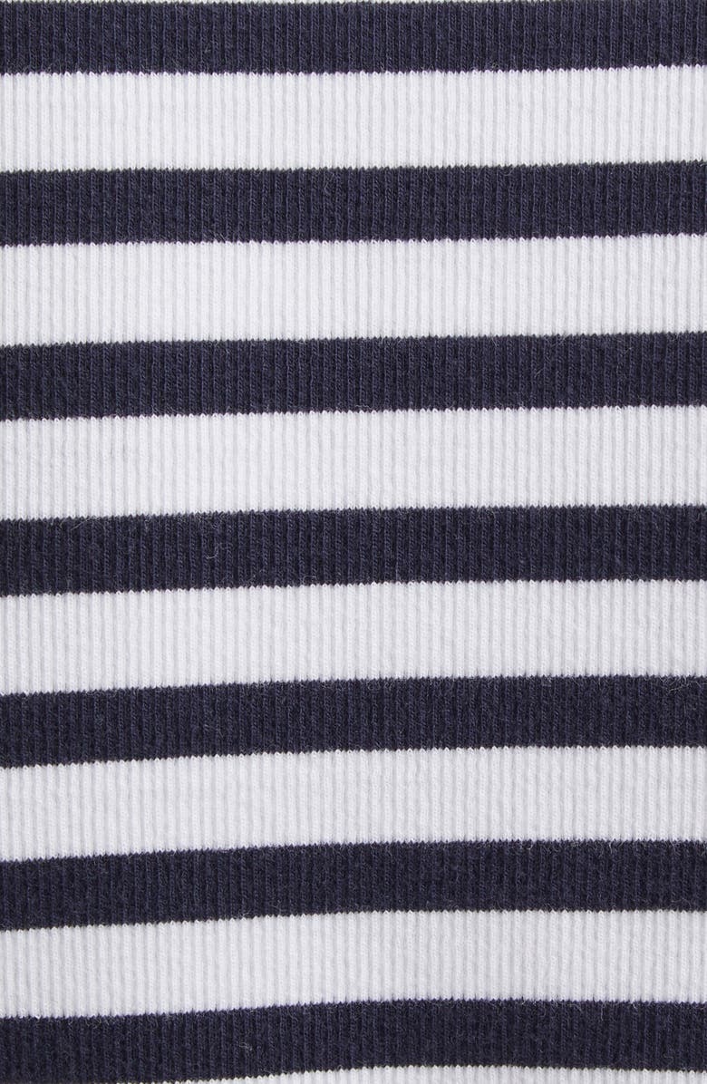 Cinq à Sept Jaden Stripe Polo Top, Alternate, color, Navy/ White