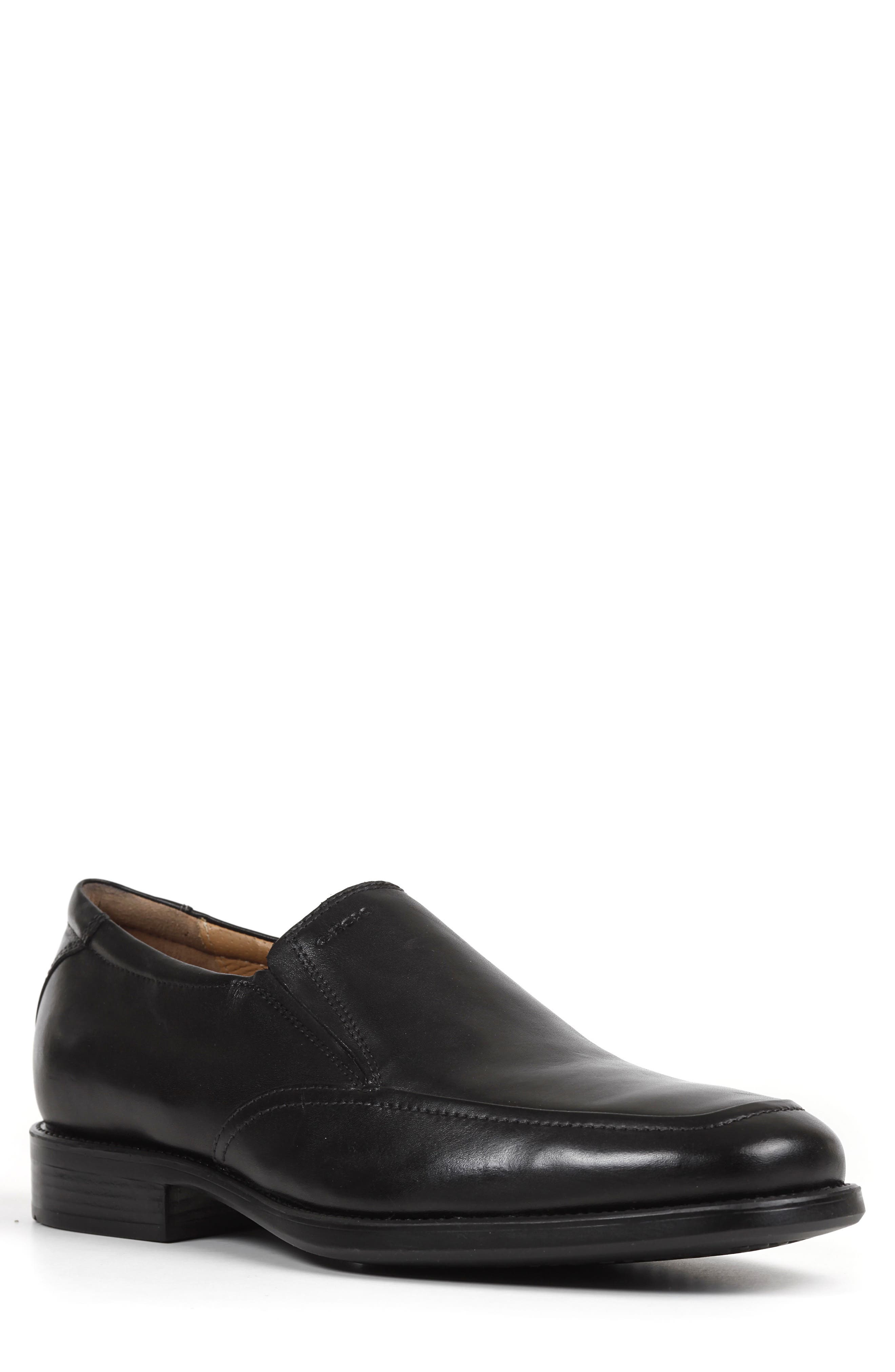 NEW GEOX men\'s federico slip ons in black Geox Senior Boys School Shoes UOMO FEDERICO Slip-On Black main image 4