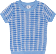 Mr. Mr. Basket Weave Short Sleeve Knit Sweater