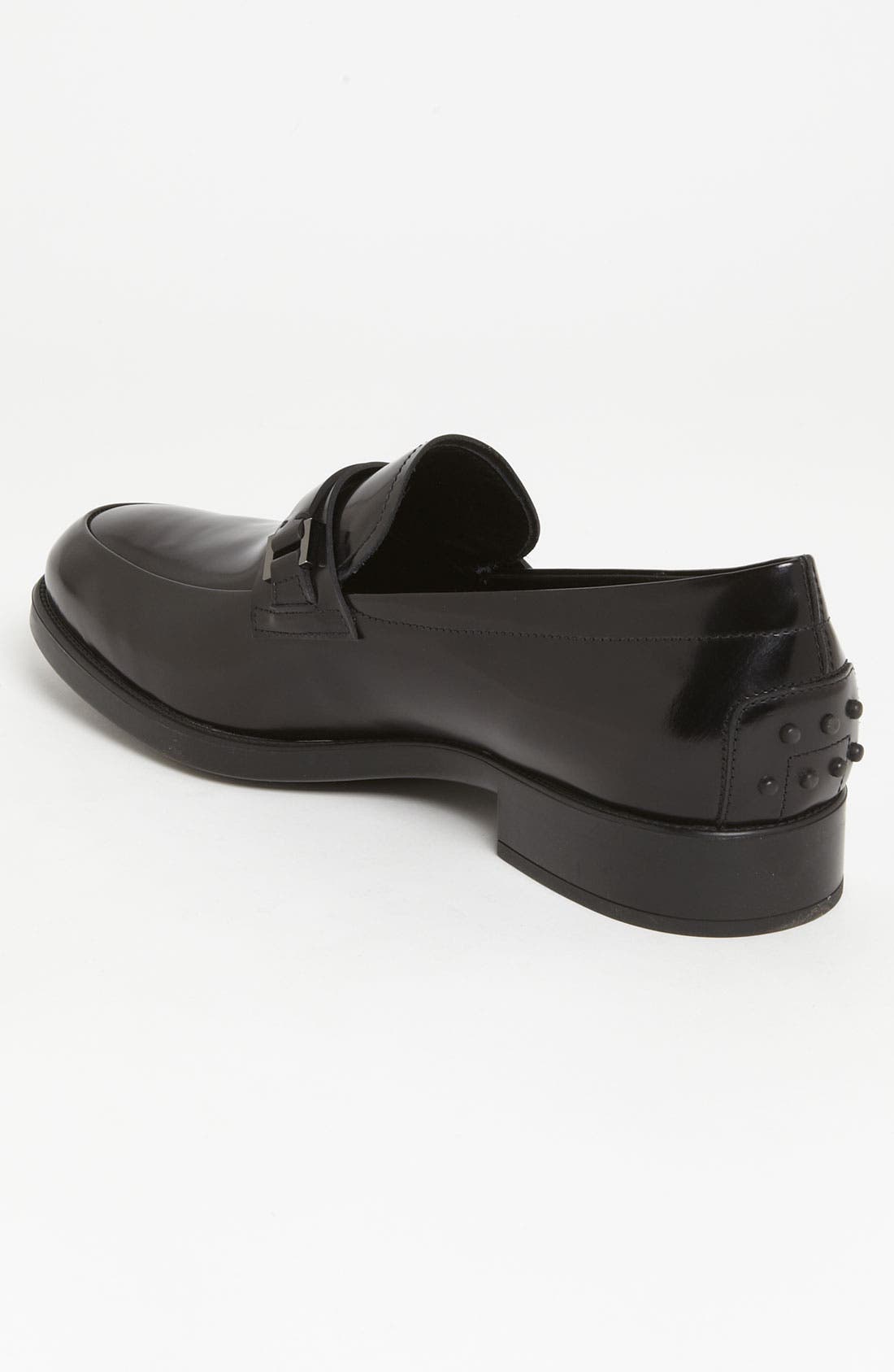 Strap Bit Loafer, Alternate, color, BLACK