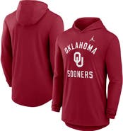 Jordan Brand Men's Jordan Brand Crimson Oklahoma Sooners Classic Arch Tri-Blend Dri-FIT Long Sleeve Hoodie T-Shirt
