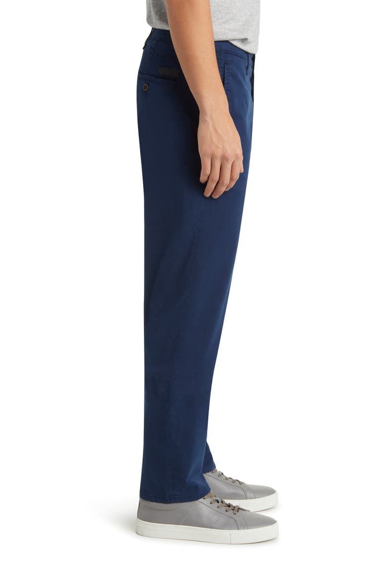 Kullen Flat Front Stretch Sateen Chinos, Alternate, color, AFTER MIDNIGHT