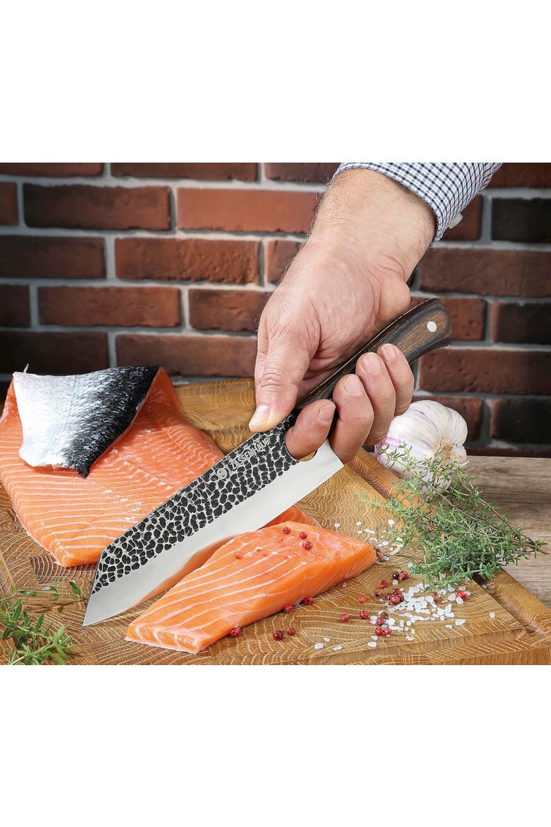 Hunter 12-Inch Chef's Knife with Pakkawood Handle, Alternate, color, Silver