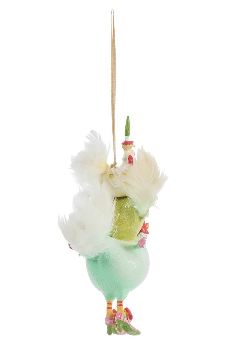 12 Days Three French Hens Ornament, Alternate, color, BLUE