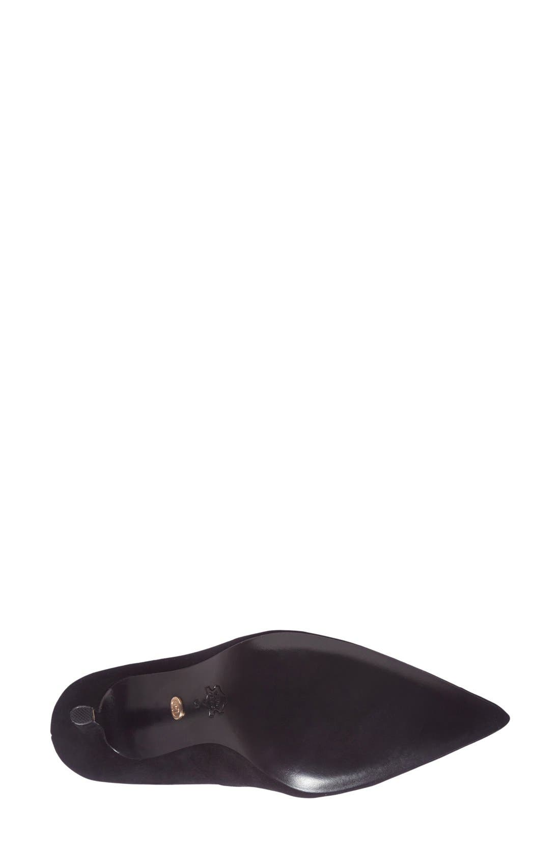 Charles David 'Sway II' Patent Leather Pump, Alternate, color, BLACK SUEDE