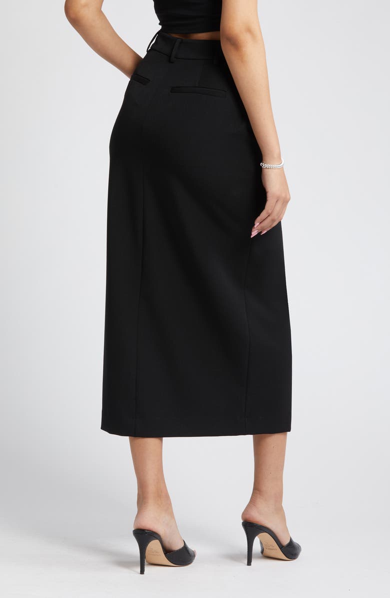 Open Edit Suited Midi Column Skirt, Alternate, color,