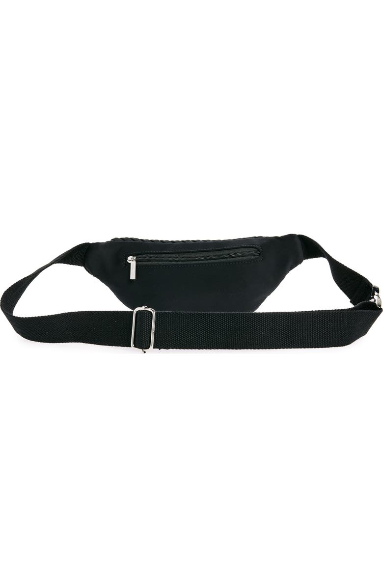 BCBG Quilted Belt Bag, Alternate, color, Black