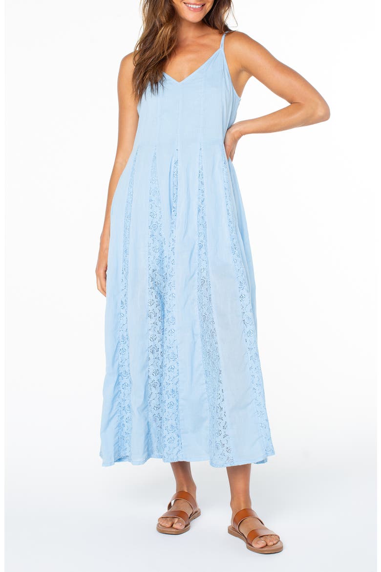 Jardin Bloom Lace Maxi Dress, Main, color, AIRY BLUE