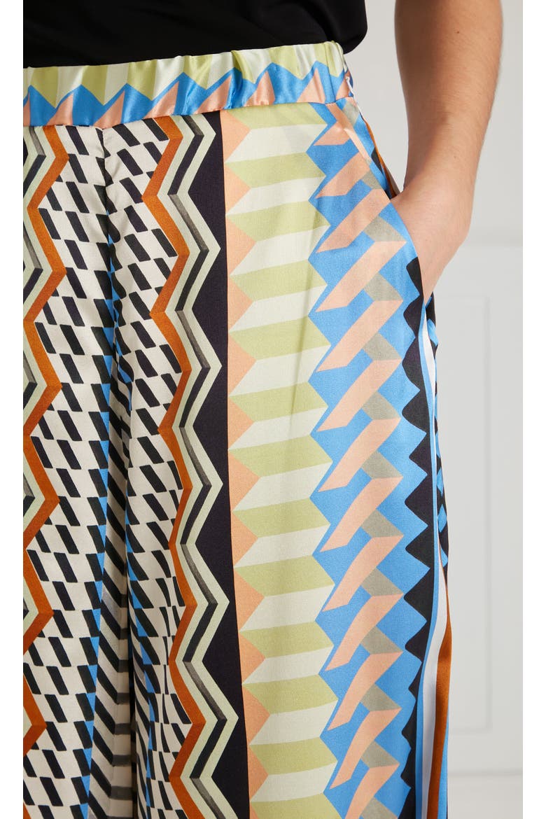 Meryl Palazzo Trousers, Alternate, color, Provence Blue Mix